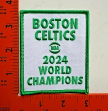 Boston Celtics 2024 NBA Champions Banner Iron On Embroidered Patch