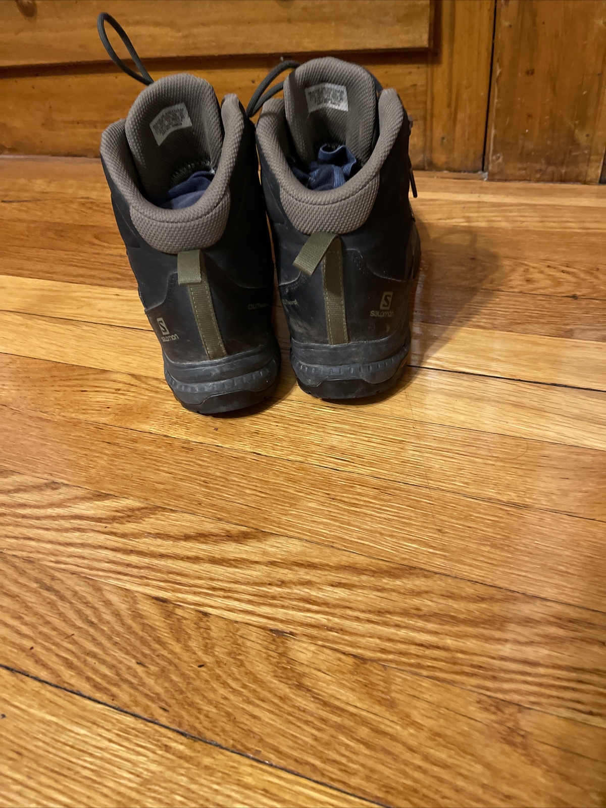 Stivali da trekking Salomon da uomo verdi impermeabili outward GTX taglia 12