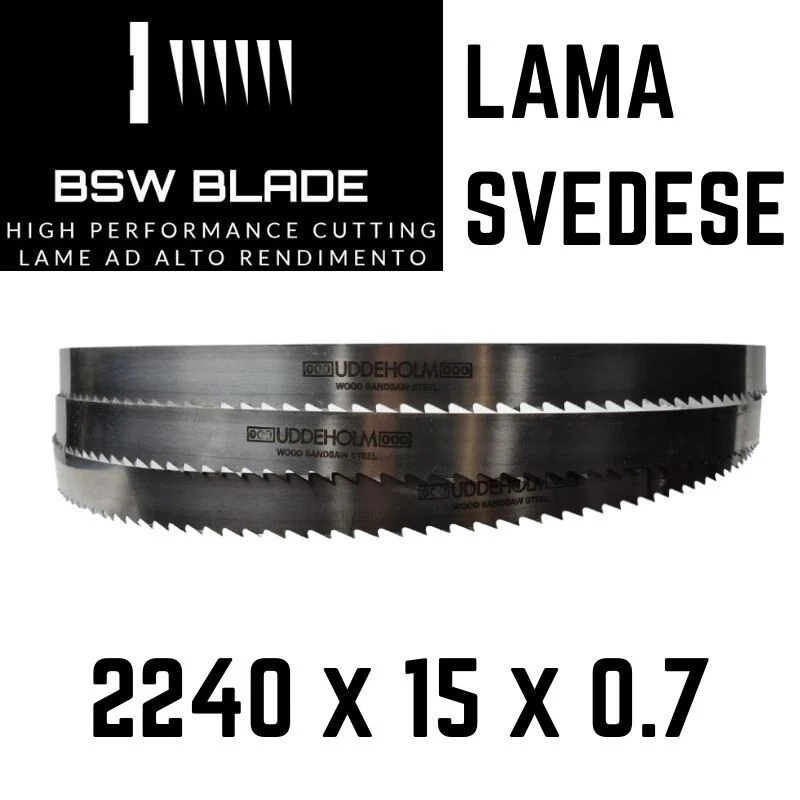 BSW BLADE Lama a nastro 2240x15x0.7 per segatrici