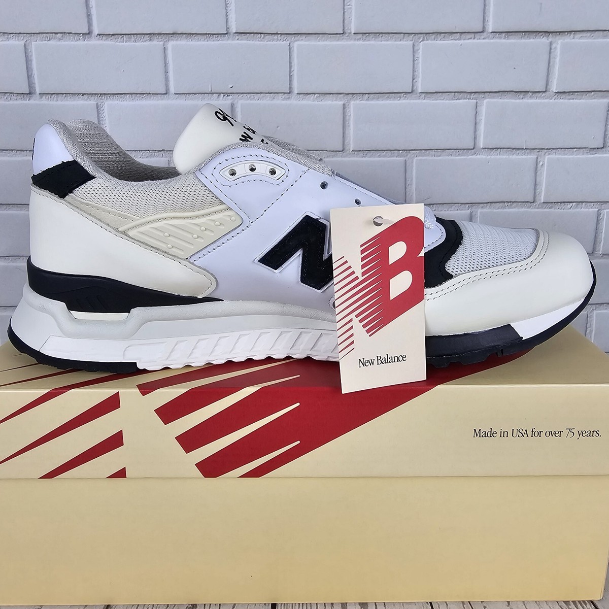 ⚡ New Balance 998 Made in USA x Teddy Santis Men's Size 9 White