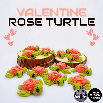 Entzückende Valentine Rose Schildkröte (Cinderwing offiziell 3D gedruckt)