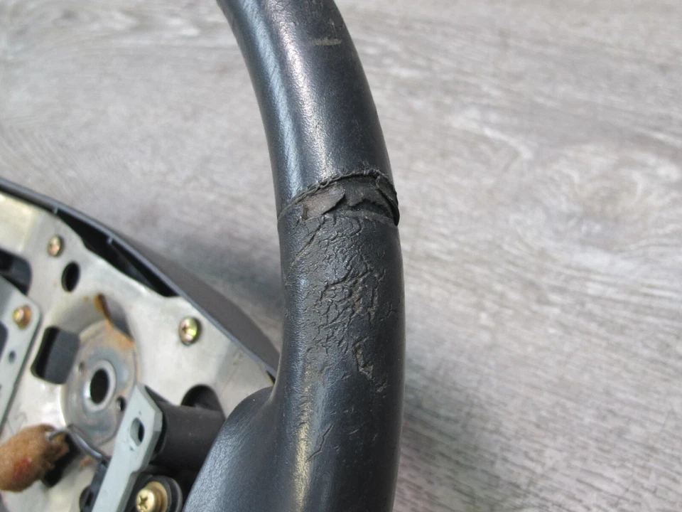 91-93 MITSUBISHI 3000GT Dodge Stealth cuero dirección con interruptor de crucero OEM Foto 4 de 4