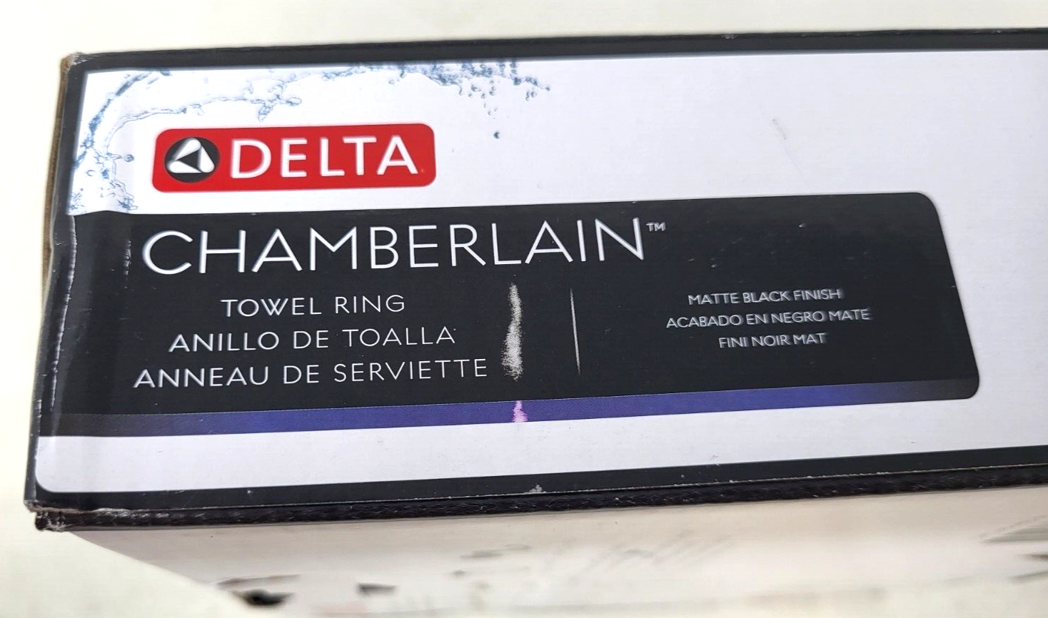 Delta Chamberlain Towel Ring in Matte Black CML46MBR eBay