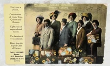 149o. CHAS P. WILLIAMS JUBILEE SINGERS ON EUROPEAN TOUR, BLACK AMERICAN TROUPE