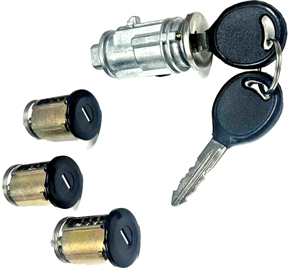 Jeep Wrangler TJ LJ 98-01 Puerta de encendido Llave trasera Interruptor Cerradura Cilindro Juego 2 llaves Foto 2 de 4