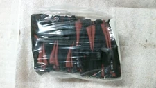Small Maroon Leather Open Fingered Work Gloves fingerless Lot of 12 pairs