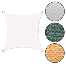 Vela quadrata telo ombreggiante bianco mt 2,9x2,9 in HDPE da giardino esterno