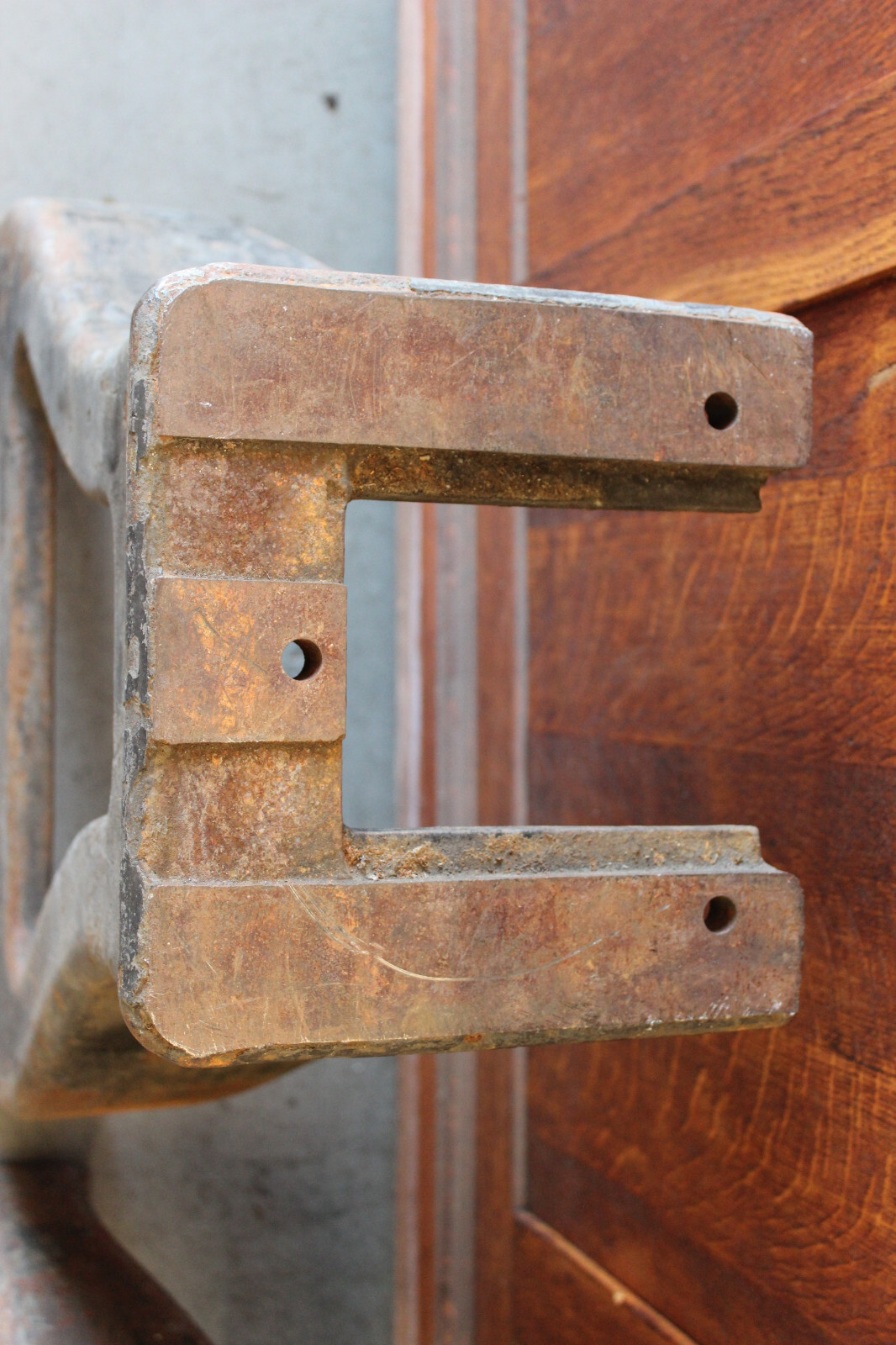 Vtg 27" Antique Industrial Cast Iron Machine Table Workbench Desk Legs