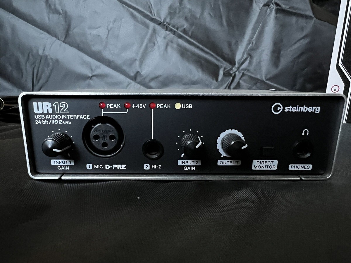Steinberg UR12 USB Audio Interface W/ Audio Technica AT2020 Studio