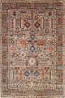 6 x 9 ft Oriental Gray Area Rug Afghan Hand Knotted wool Living Bedroom Rug