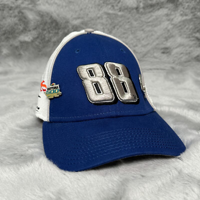 Dale Earnhardt Jr Hat Blue New Era Forty Daytona 500 Pins Nascar