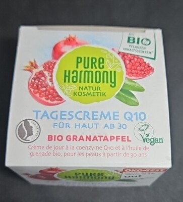 Pure Harmony Tagescreme Q10 BiO GRANATAPFEL Vegan Natur Kosmetik 50 ml Neu