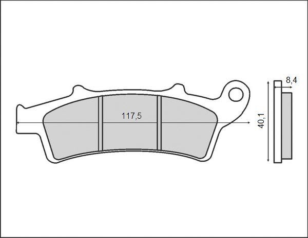 Plaquettes avant KH324 pour l'entretien de scooter Malaguti