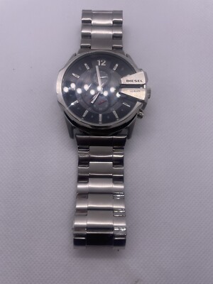 Diesel Mega Chief  Only The Brave  10 Bar Mens Watch Stainless Steel