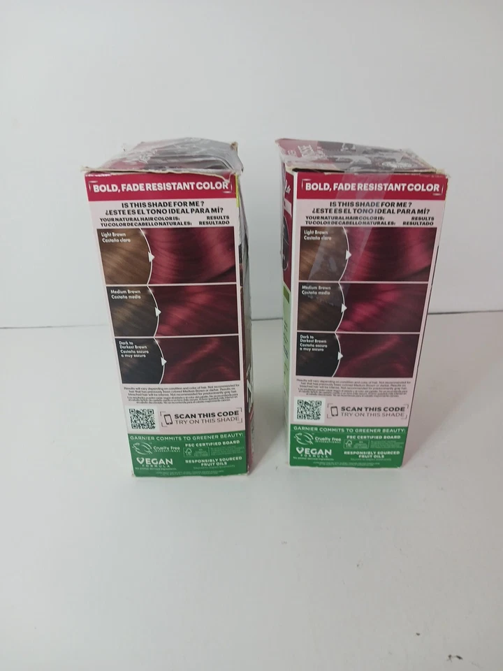 2 x Garnier Nutrisse цвет крем постоянный цвет волос #R3 свет Auburn новый - Изображение 4 из 4