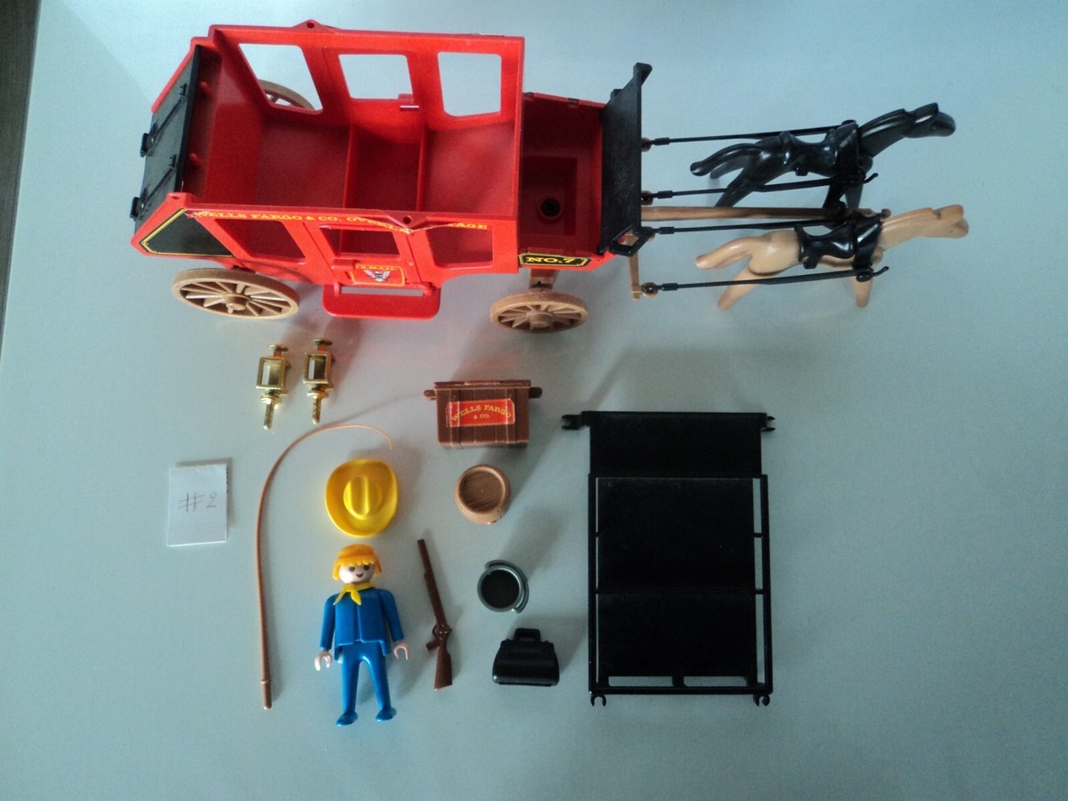 PLAYMOBIL VINTAGE WESTERN diligence cowboy cocher du set 3245 V2 de 1984 #1 EUR 4,00 - PicClick FR