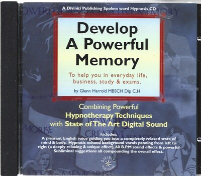 Glenn Harrold - Develop A Powerful Memory - CD Audiobook - 2003 - UK FREEPOST
