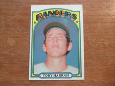 1972 TOPPS TOBY HARRAH #104 ROOKIE CARD TEXAS RANGERS HIGHER GRADE NICE!. rookie card picture