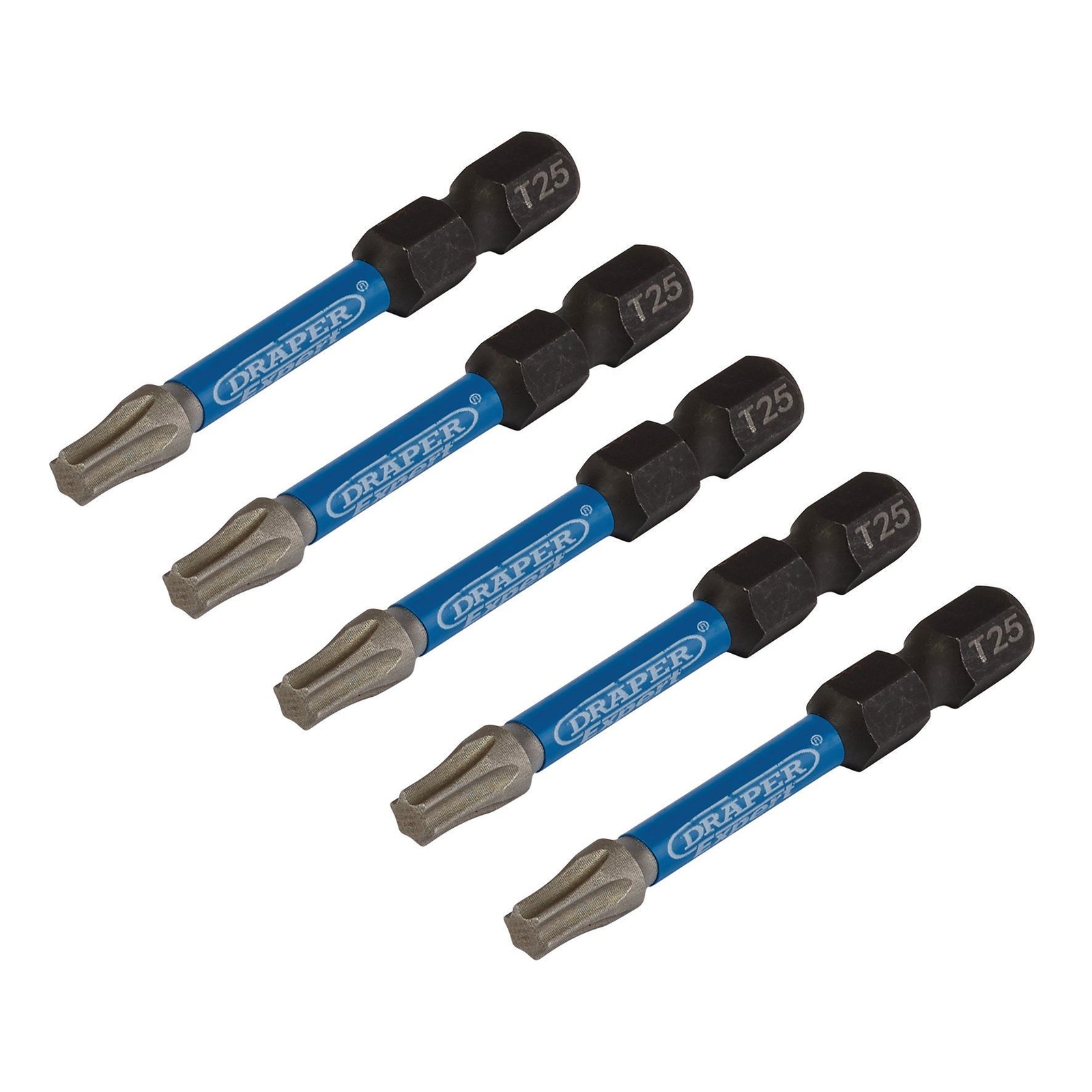 Draper T25 x 50mm Impact ScrewDriver Bit 5Pk IMBH/TX50/5