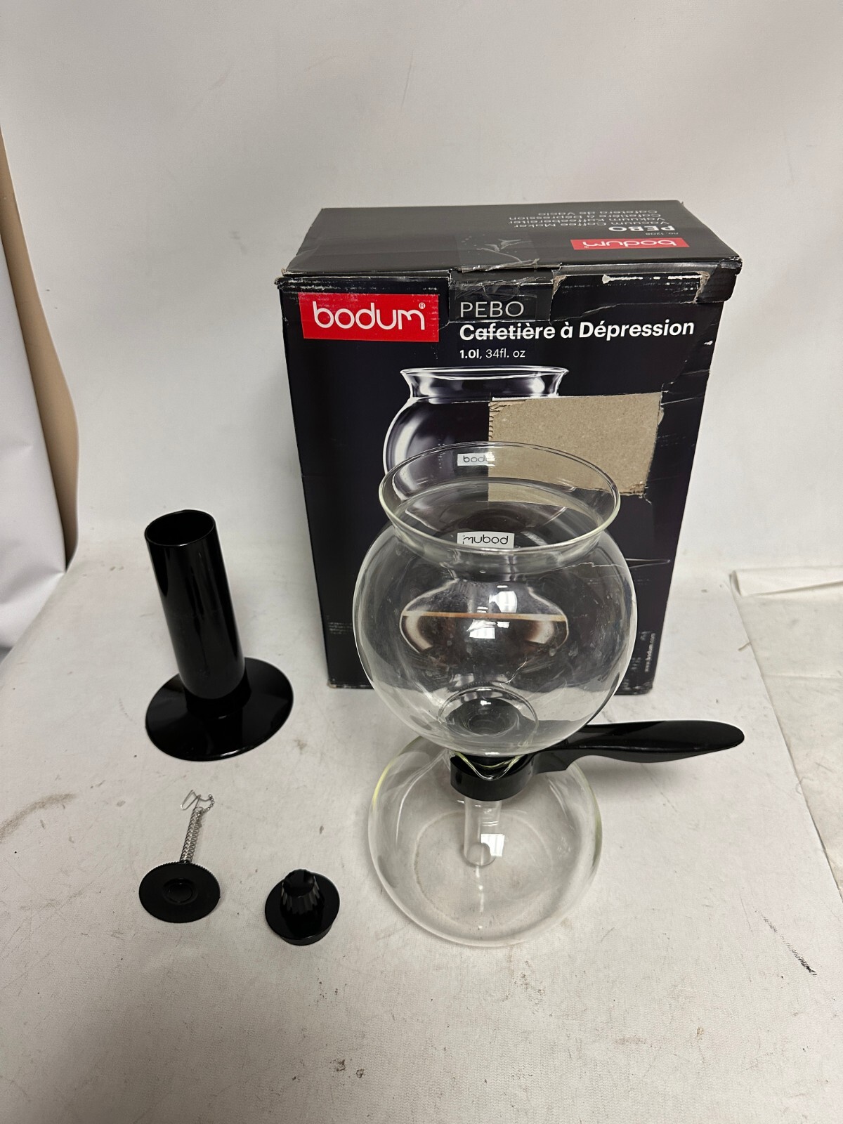 Bodum PEBO Vacuum Coffee Maker, Vacuum Coffee Maker 8 cup 1 liter 34