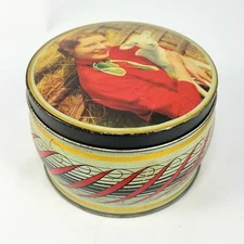 Vintage Advertising Confectionery/Sweet Tin-Edward Sharp & Sons- Lady with Lamb