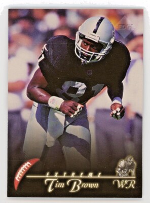 1997 Collector's Edge Extreme Tim Brown Card #124 HOF Football