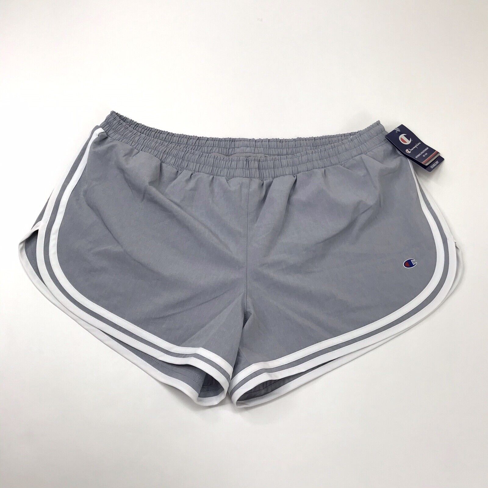 Champion Shorts Womens L Phys Ed Stripes Double Dry Lightweight Low Profile  New 192503185862 | eBay