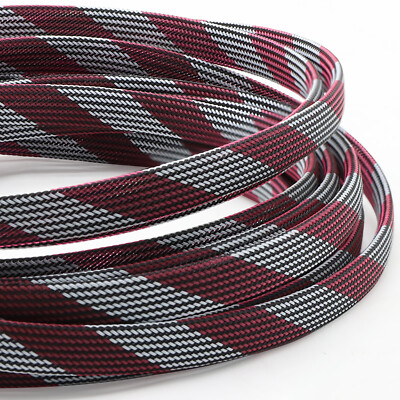 PET Expandable Wire Cable Sleeving Sheathing Braided Loom Tubing 3mm to 80mm