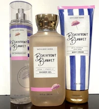 Bath & Body Works BEACHFRONT BLANKET Complete Set Body Cream/Shower Gel/Mist