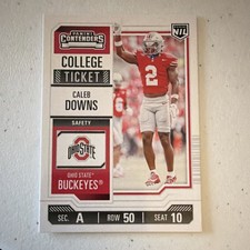Panini 2025 NIL The Ohio State University Caleb Downs College Ticket #3 Football