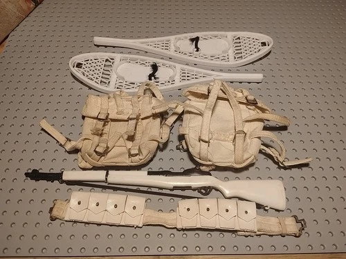 Vtg 1960's Hasbro GI Joe Mountain Trooper Accessory Lot