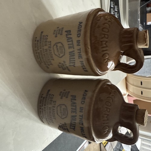 ๐ด McCormick Platte Valley Corn Whiskey Jug Empty, 750ml, Vintage Antique ๐ด - Picture 1 of 4