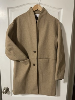 Old Navy Women's Small Wool Coatigan In Camel 100% Polyester