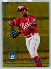 2022 Bowman Heritage #BHPC-58 Victor Acosta Chrome Prospects Gold Refractor