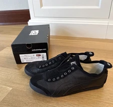 Onitsuka Tiger Mexico 66 Slip On Unisex 7.5 Womens 9 Euro 40.5 Black Leather