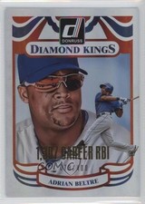2014 Donruss Diamond Kings Gold Career Stat Line /400 Adrian Beltre #12 HOF 5kz