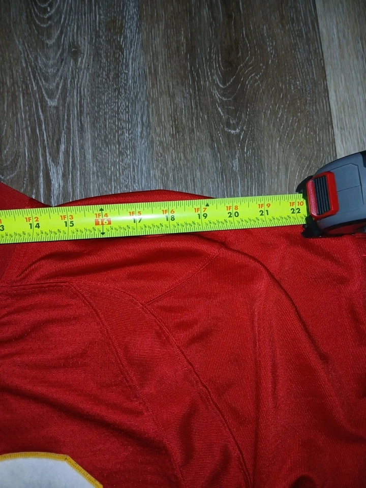 Camiseta deportiva de los Kansas City Chiefs para hombre grande roja NFL fútbol Tony Gonzalez 88 Reebok Foto 3 de 4