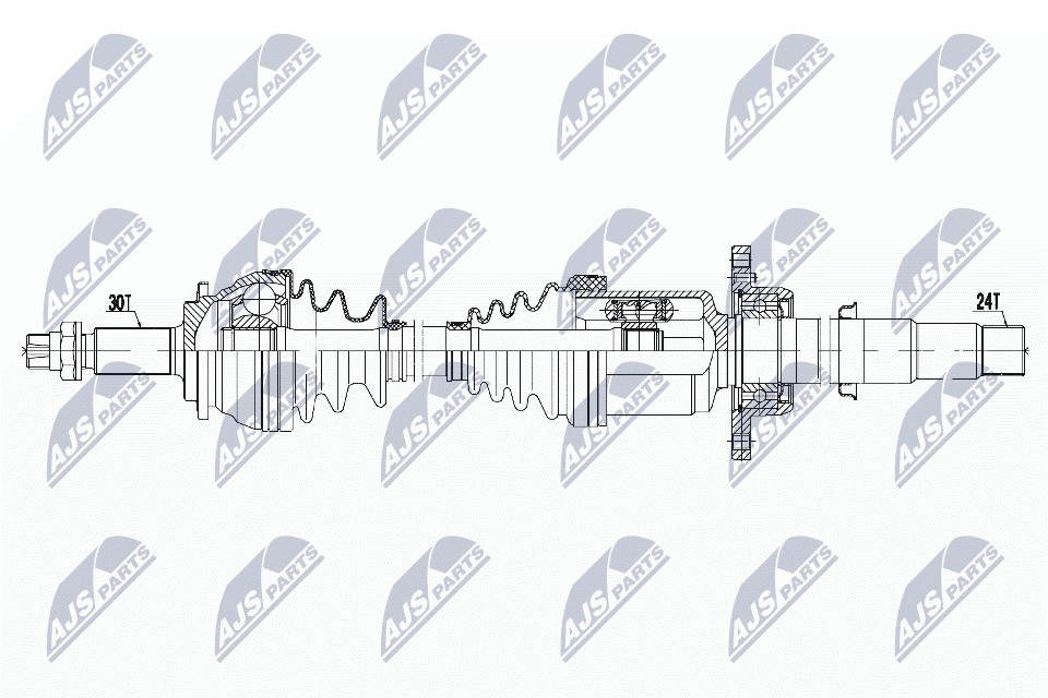 Front Right NTY NPW-TY-186 Drive Shaft for TOYOTA - Image 8