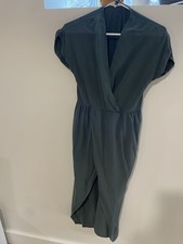 Madewell Green Sleeveless Dress Womens Small Casual, midi length