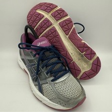 Zapatillas deportivas para correr ASICS Gel-Contend 4 gris plateado púrpura talla 7 para mujer