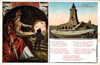 Frederick BARBAROSSA, Denkmel auf dem Kyffhauser, GERMANY Postcard