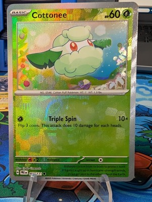 Cottonee (Master Ball Pattern) 007/131 Sv: Prismatic Evolutions Holo