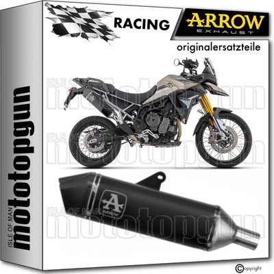 auspuff racing schwarz c veloce arrow fur triumph tiger 850 2020 20 2021 21