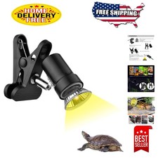 50W Reptile Heat Light with Rotatable Clip - Ideal for Turtles  Lizards