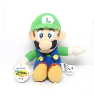 Vintage Nintendo 64 Luigi Beanbag Plush Doll + Hang & Tush Tag