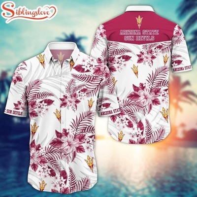 Arizona State Sport Team Sun Devilss Aloha Hawaiian Shirt, Unisex Adults, Size S