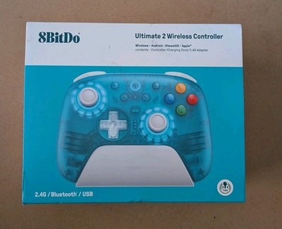 8BitDo Ultimate 2 Wireless Controller - Clear Blue BRAND NEW
