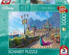 NEW  SEALED Schmidt 58042 Thomas Kinkade Disney Frozen 1000 Pc Jigsaw Puzzle