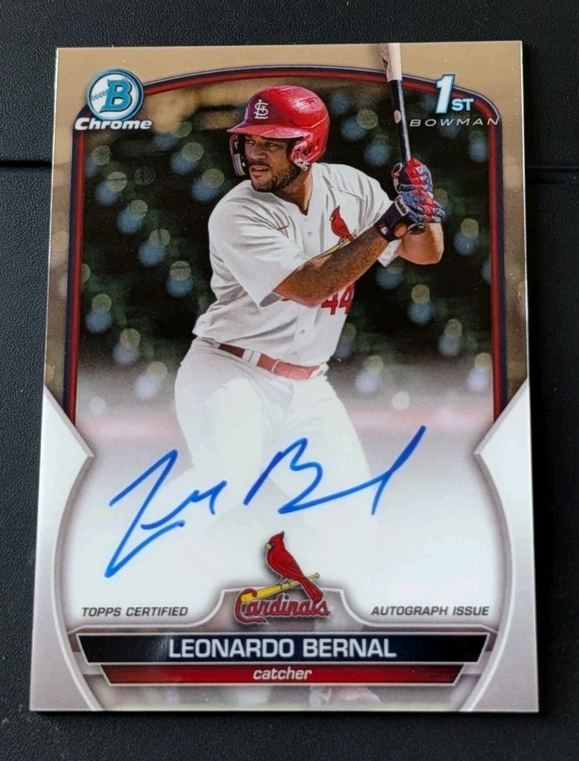 Prospect AUTO 1ST 2023 Bowman Chrome - Prospect Autographs Leonardo Bernal #AuRc