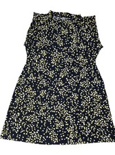 Tommy Hilfiger Women's Dark Navy Blue Sleeveless Ruffle Neck Dress / Size16